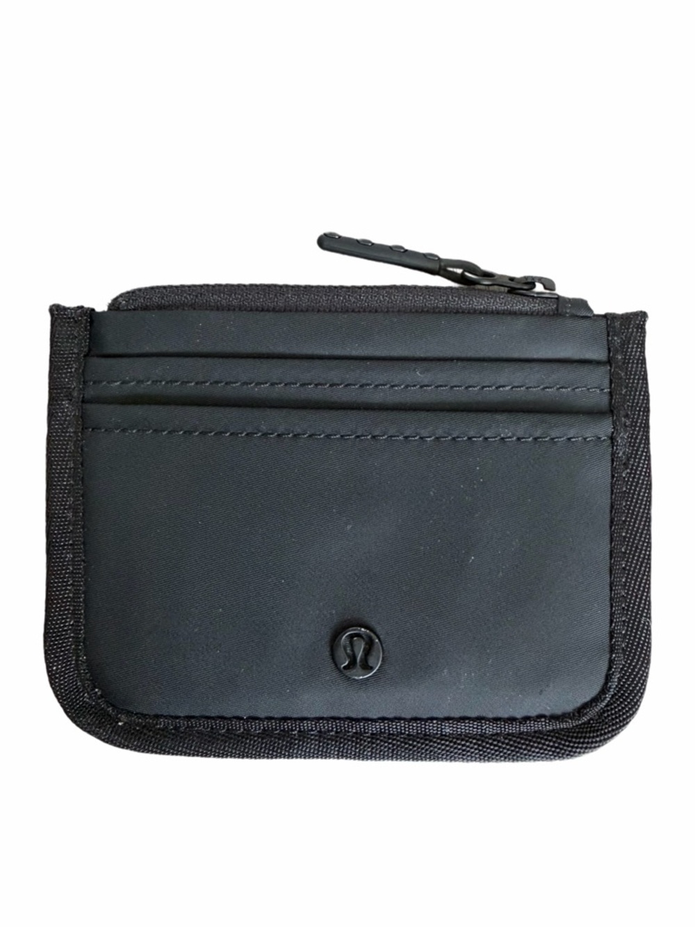 lululemon athletica Black Zip Card Holder Wallet